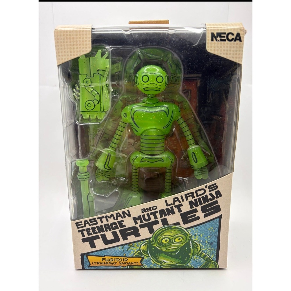 NECA TMNT Fugitoid Transmat Variant Action Figure Mirage Comics Green 42 New
